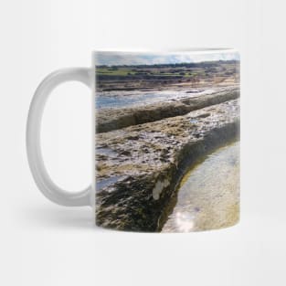 Waves Washing Up On Rocky Beach Mug